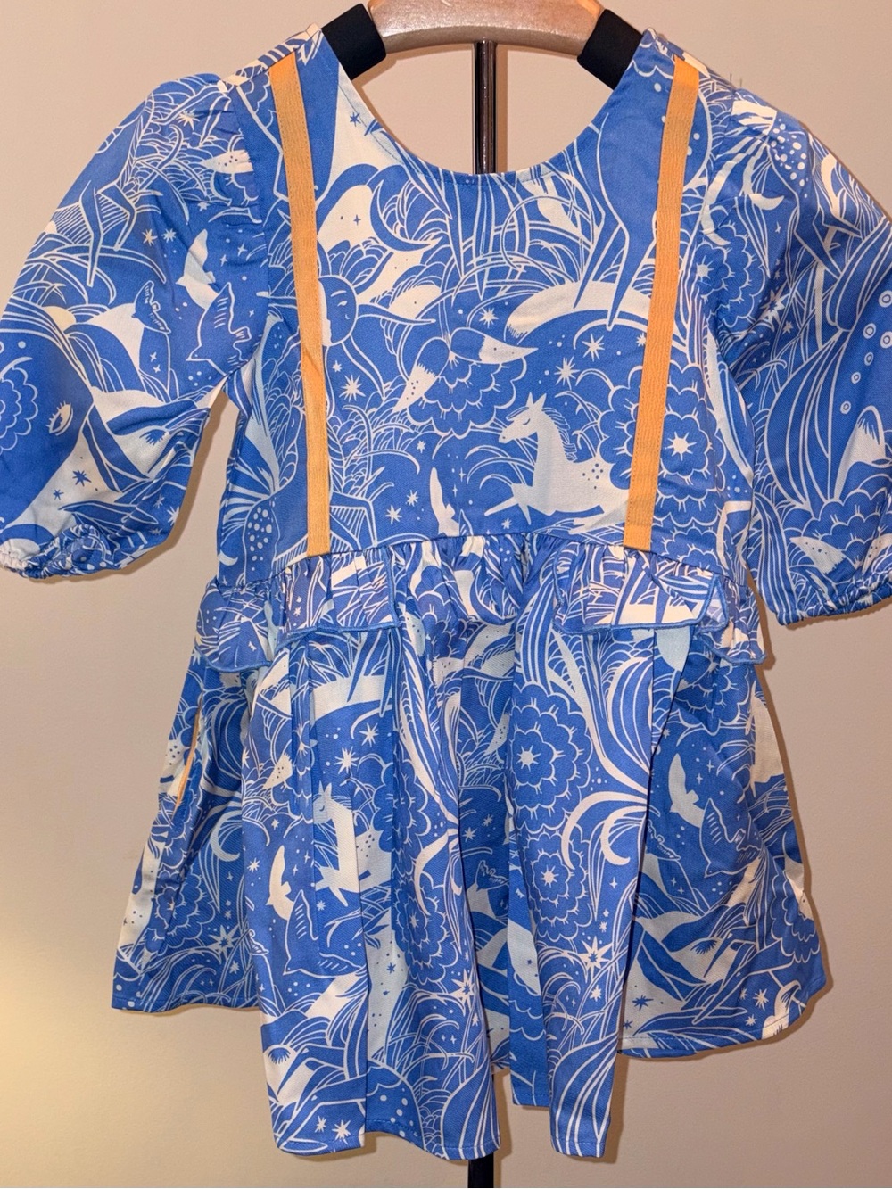 Finding Foxtale Whimsical Pegasus Paisley Dress sz 3T NWT